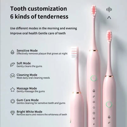 6-speed Sonic Electric Toothbrush