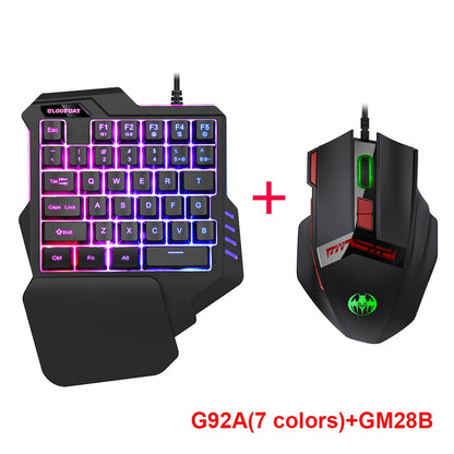 One Handed Keyboard and Mouse Set