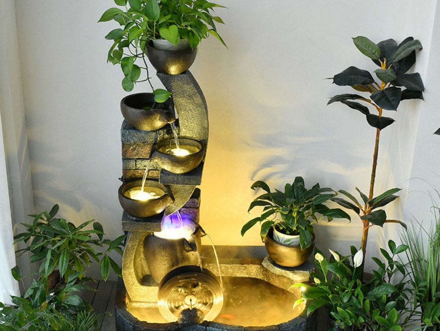 indoor and outdoor circulating resin fountain