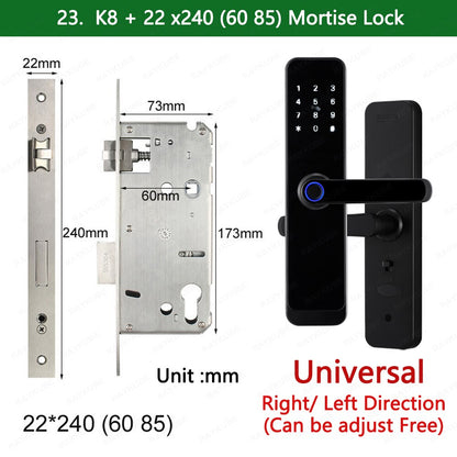 K8 Tuya Wifi Smart Door Lock