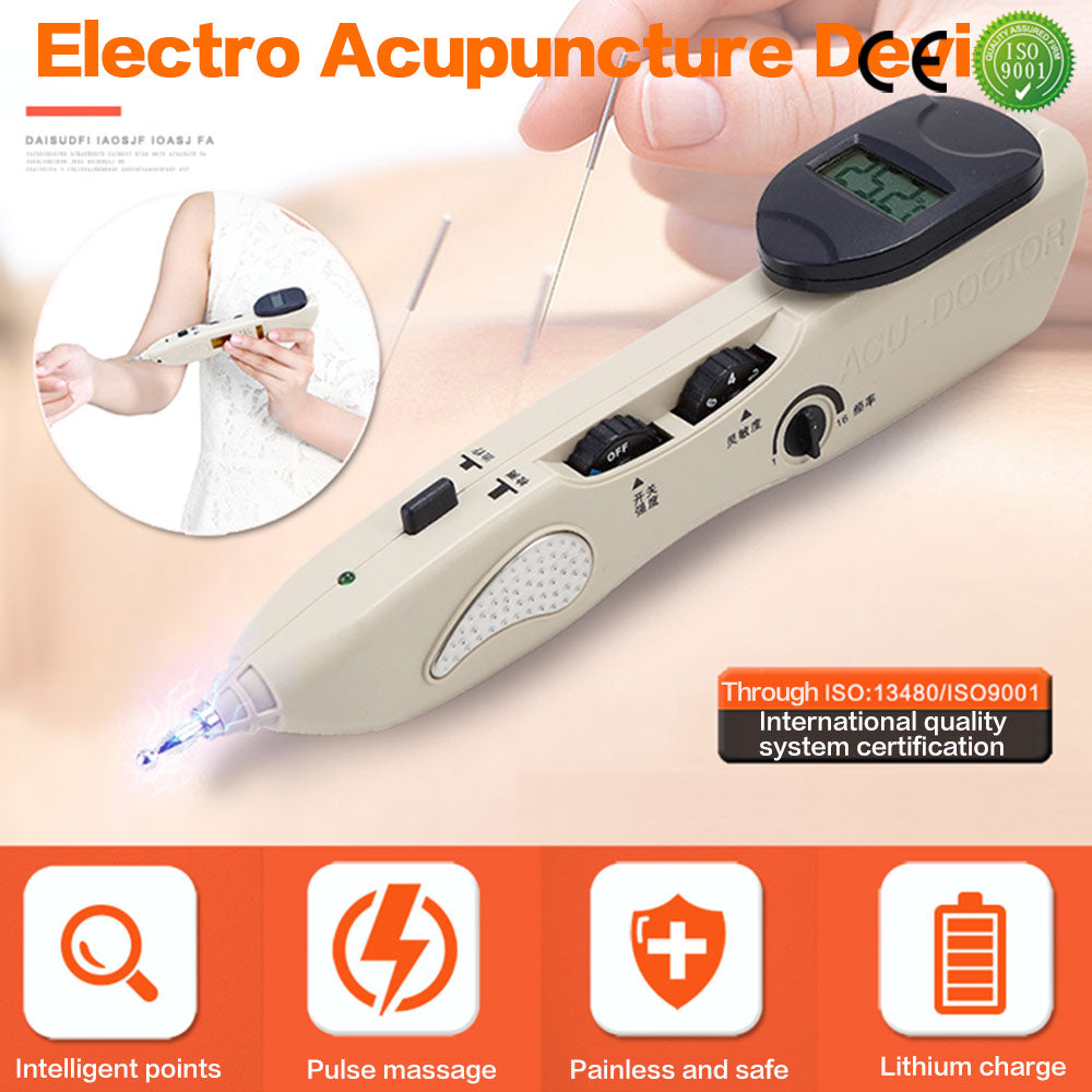 Stylo d'acupuncture Rechargeable par USB Point d'acupuncture électrique stylo de Massage appareil de Massage masseur corporel thérapie par stimulateur musculaire