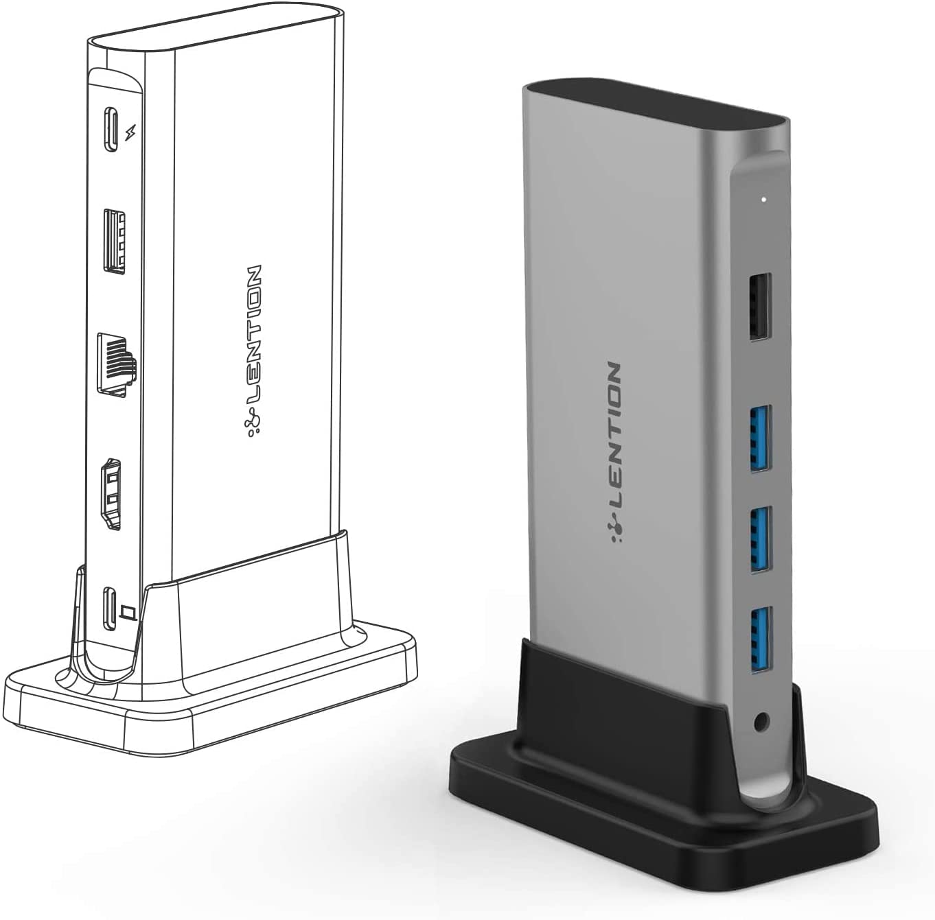 USB C HUB Docking Station v2