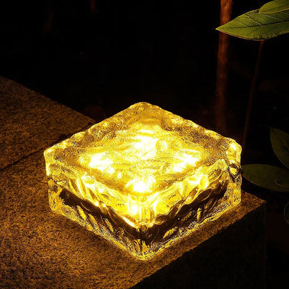 Solar Led Ice Cube Brick Lights