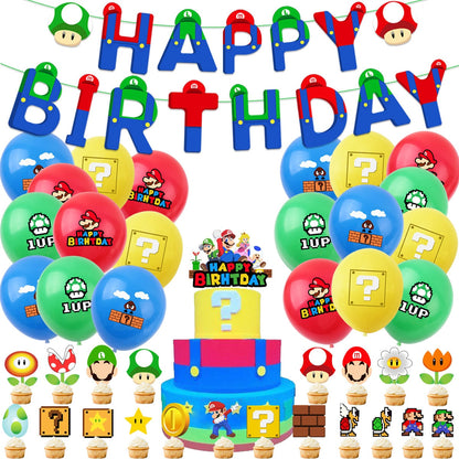 Super Mario Birthday Party Decoration