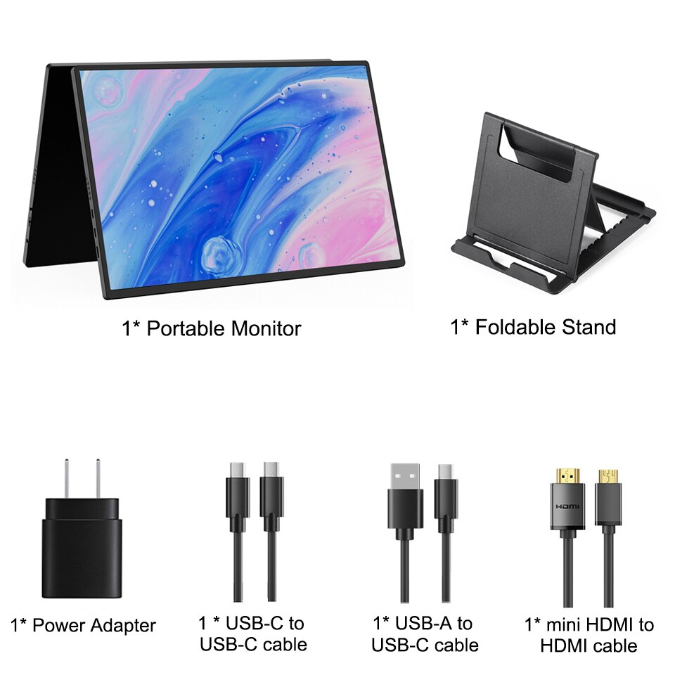 18.5 Inch Ultra Thin 1080P Portable Monitor