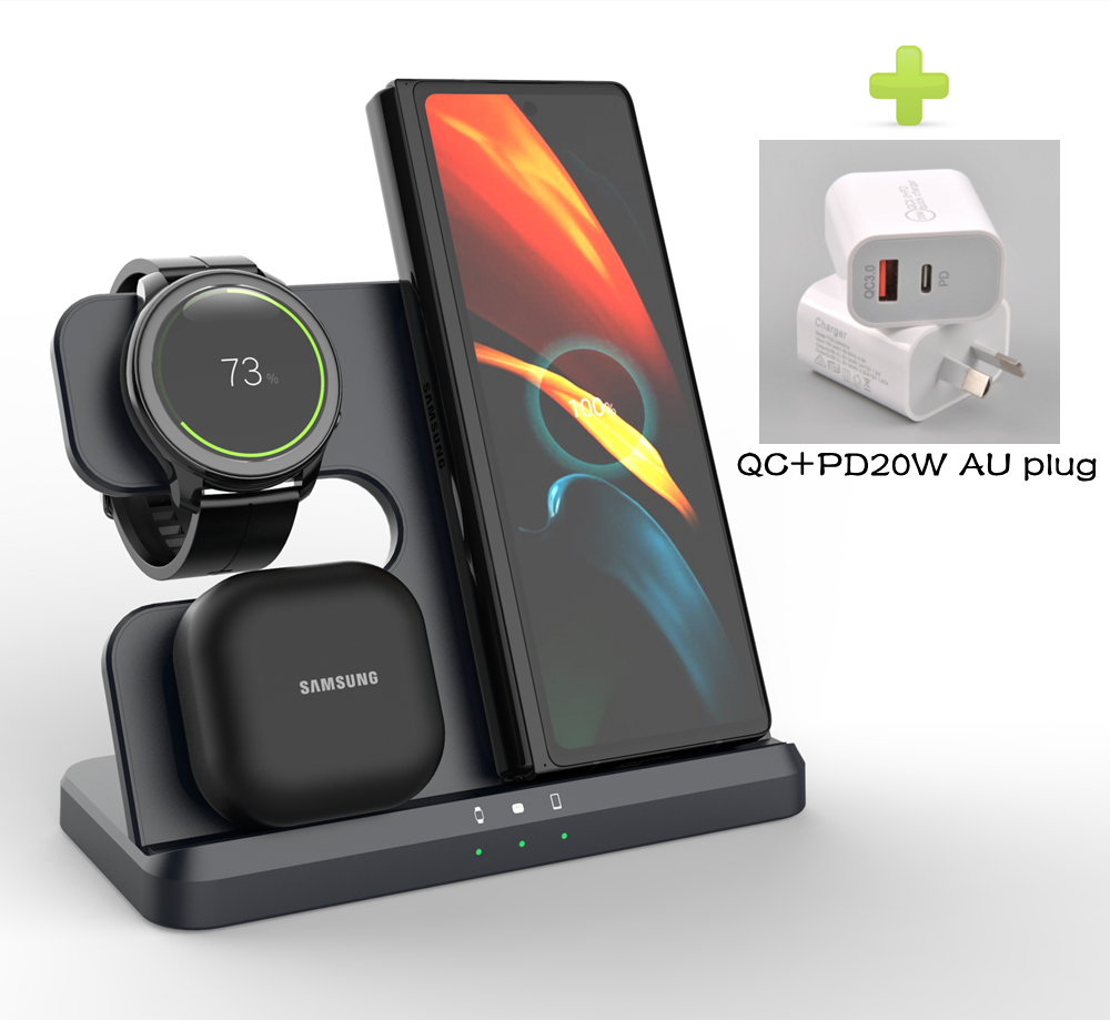 3 in 1 Charger Wireless Charging Station