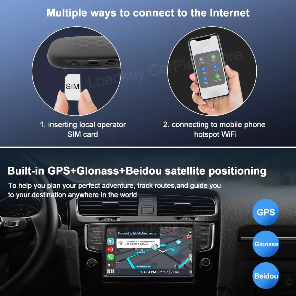 Wireless CarPlay Android Auto YouTube