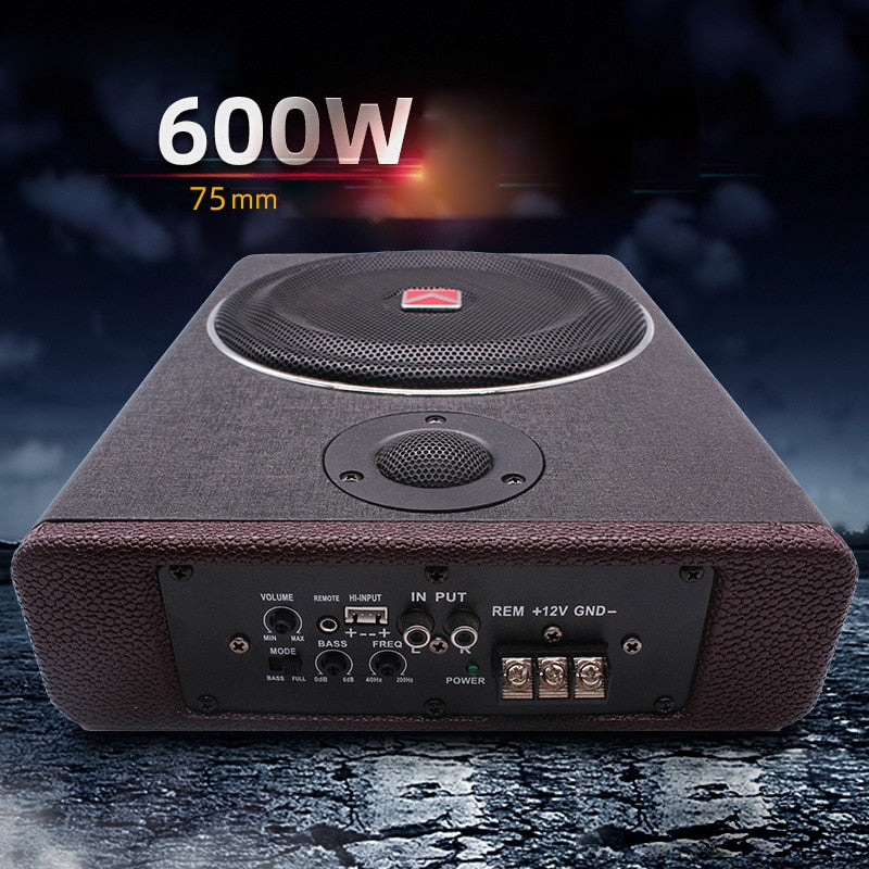 600W 8 Inch Wood Texture Subwoofer