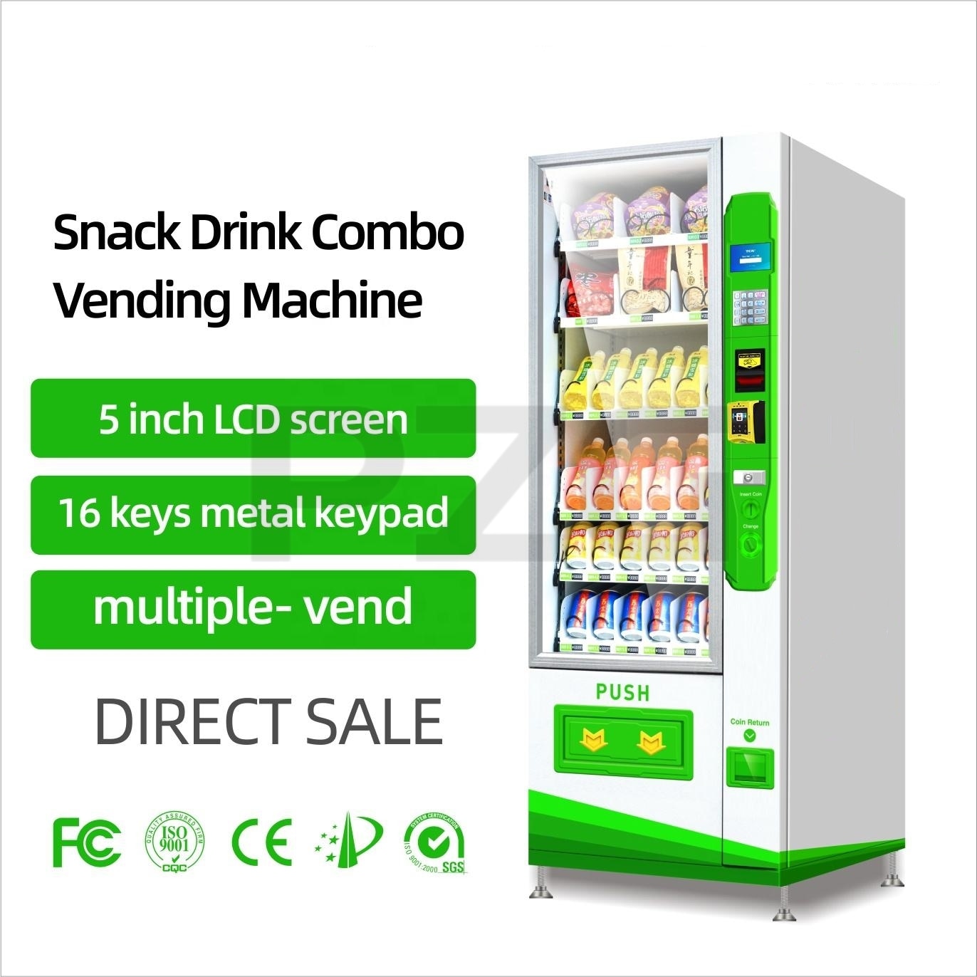 Combo Vending Machine with Card Reader