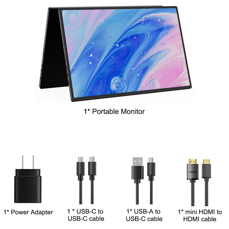 18.5 Inch Ultra Thin 1080P Portable Monitor