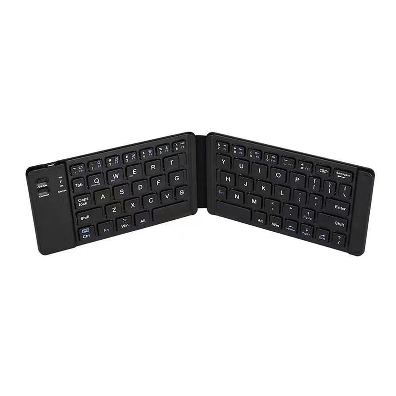 Clavier Bluetooth pliable sans fil avec pavé tactile pour Windows, Android, IOS, téléphone, mini clavier à boutons multifonctions