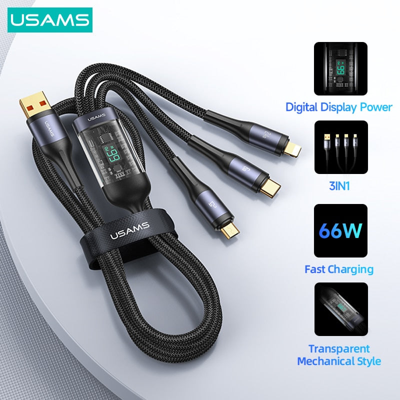 66W 3 In 1 Digital Display Cable