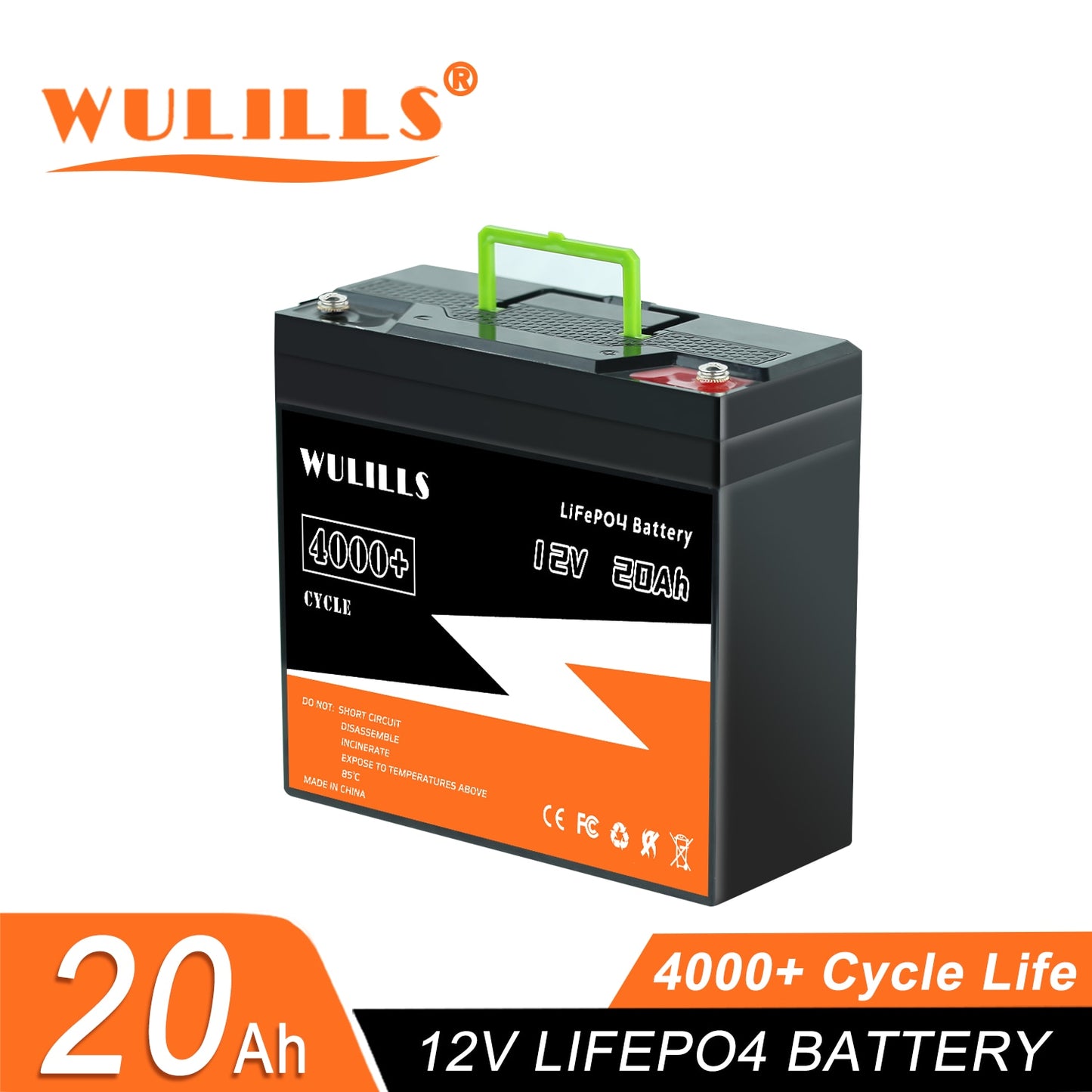 12V 20Ah LiFePo4 Battery.