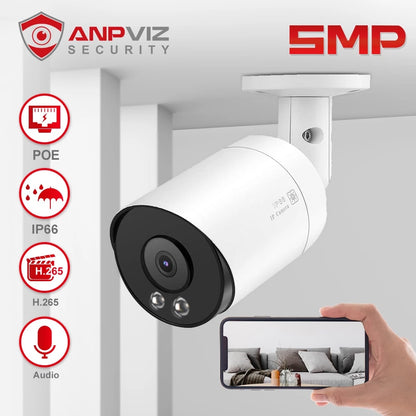 5MP Bullet POE IP Camera Outdoor