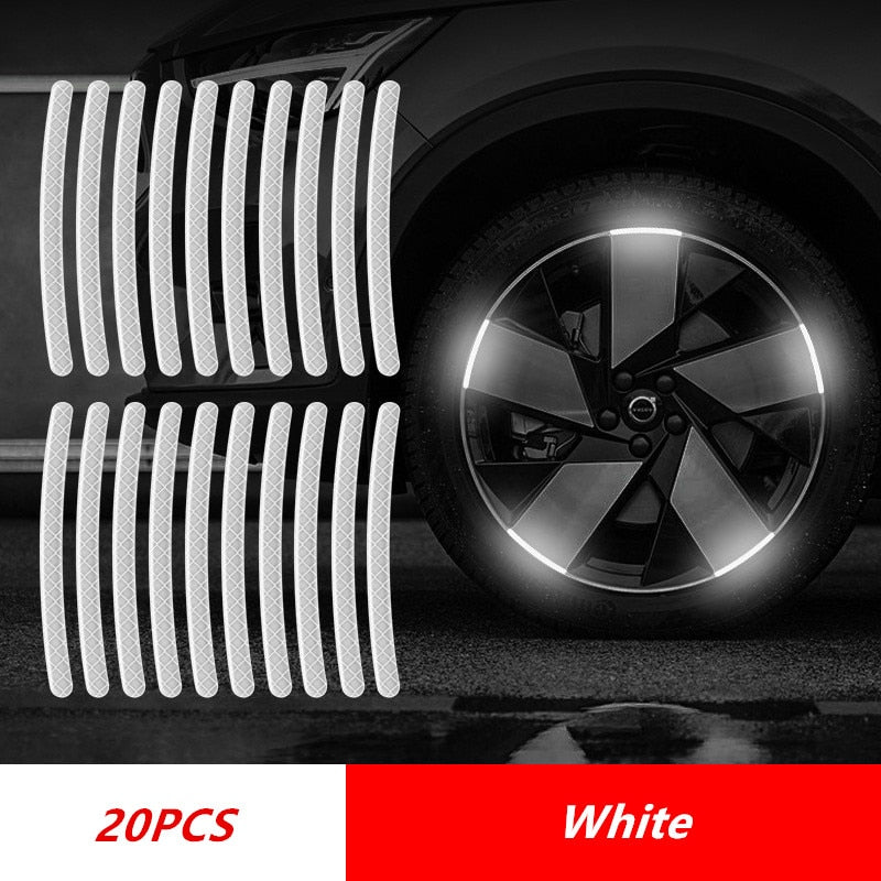 Wheel Hub Reflective Stripes