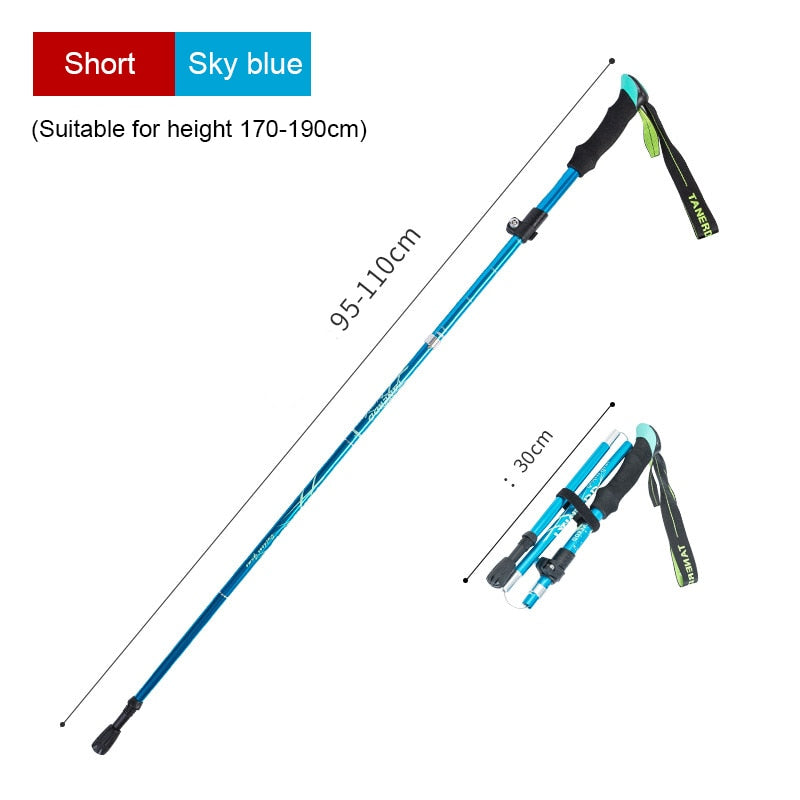 Ultralight Folding Multifunction Trekking Pole