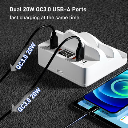 80W 6 Port USB Charger Station