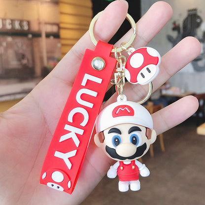 Mario Action Cute Keychain