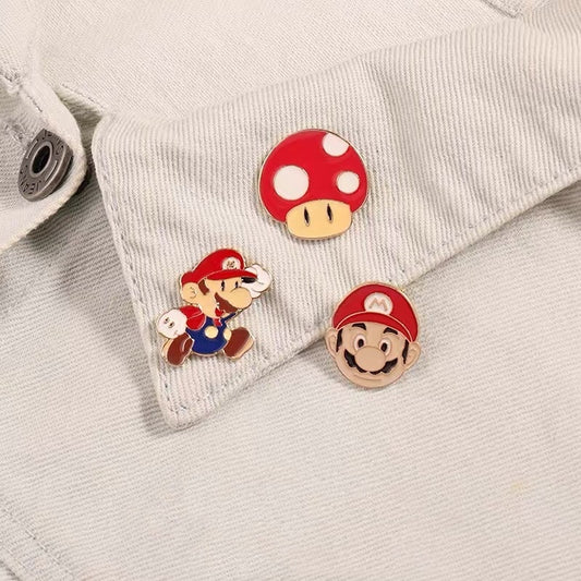 Super Mario Anime Lapel