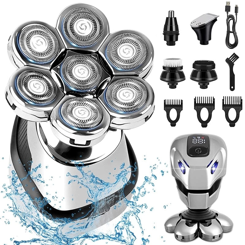 5 in 7D Floating Head Men's Electric Shaver