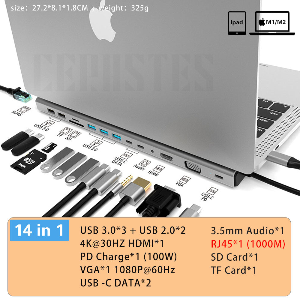 USB C HUB Docking Station 