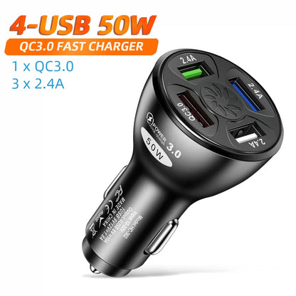 3 Ports USB Car Charger 