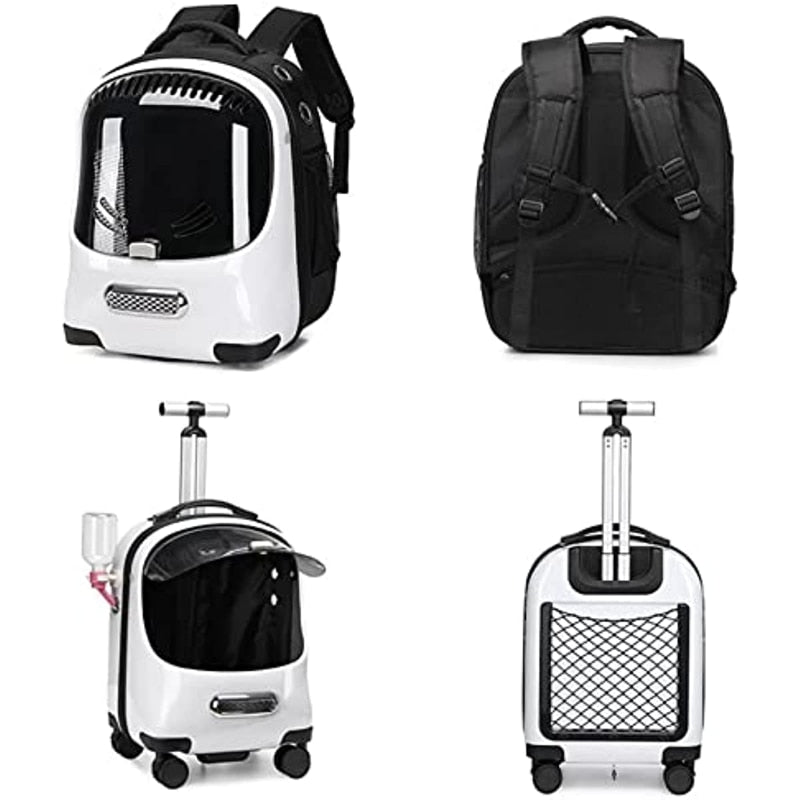 Wheeled Pet Carrier Backpack