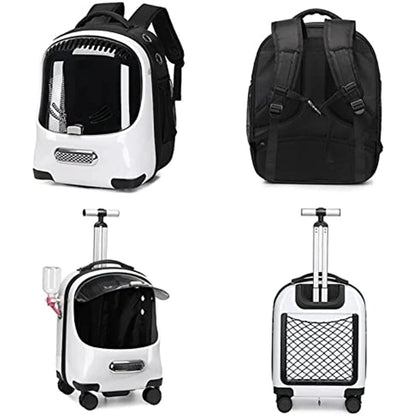 Wheeled Pet Carrier Backpack