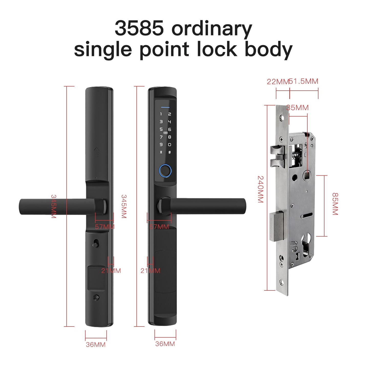 IP66 aluminum lock