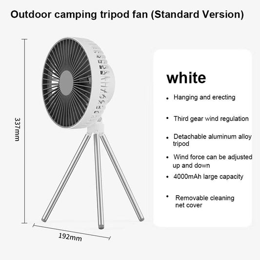 Triangular Fan Portable Foldable Outdoor Camping And Picnic Dual Purpose Small Electric Fan