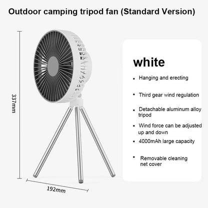 Triangular Fan Portable Foldable Outdoor Camping And Picnic Dual Purpose Small Electric Fan