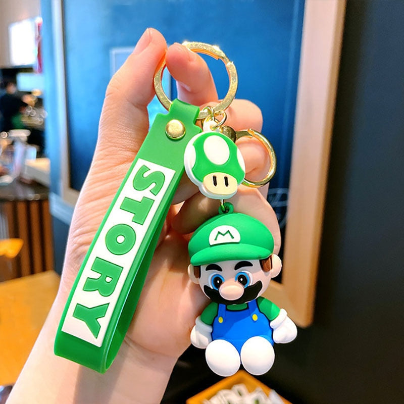 Mario Action Cute Keychain