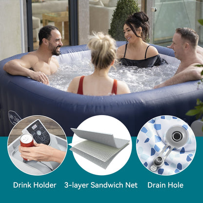 outdoor inflatable hot tub spa