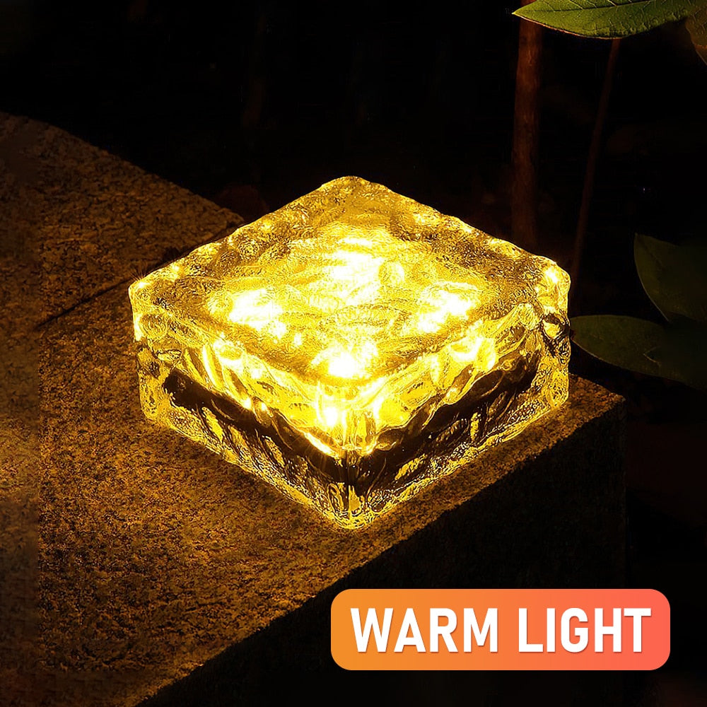 Solar Led Ice Cube Brick Lights