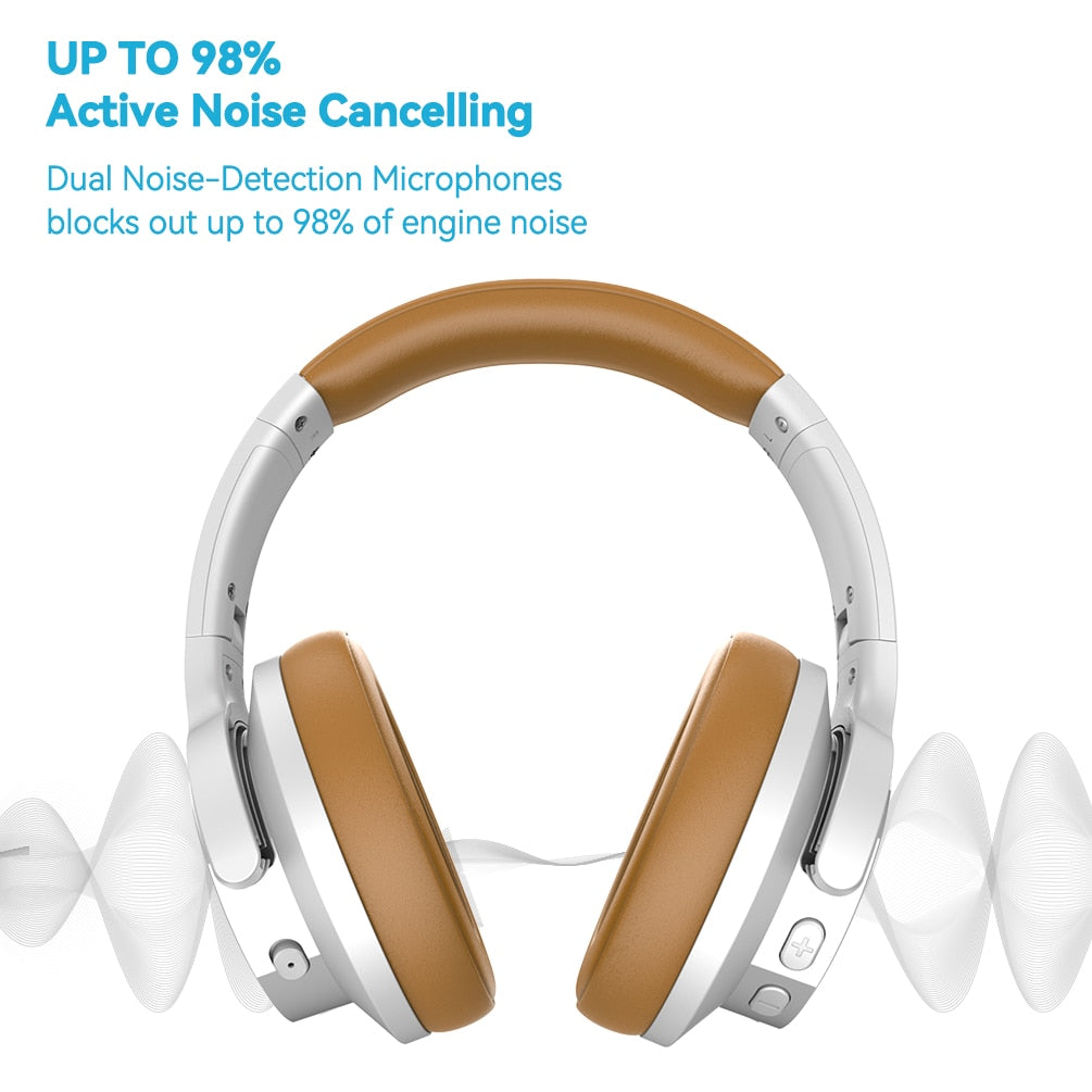 APTX-HD Headphones Active Noise Cancelling