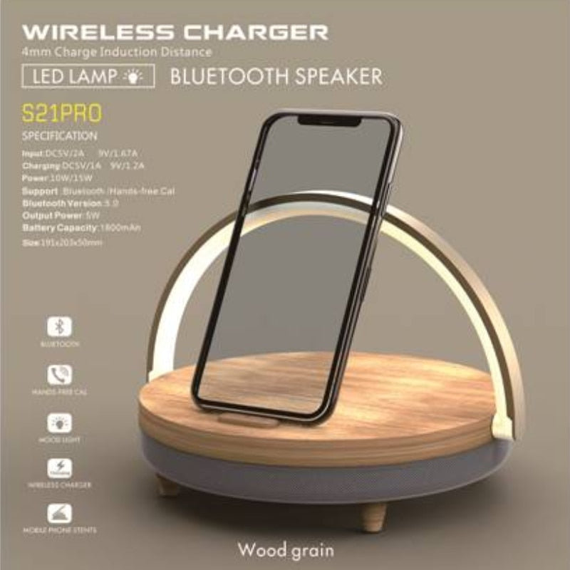 S21 Pro Bluetooth Speaker Wood