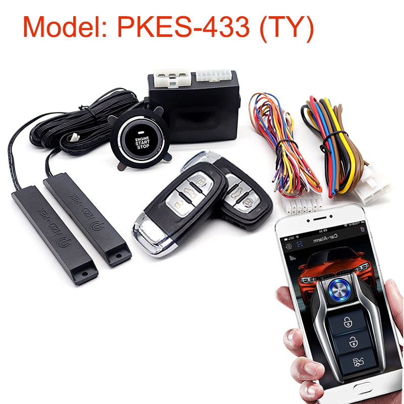 Car Alarm With Autostart Push