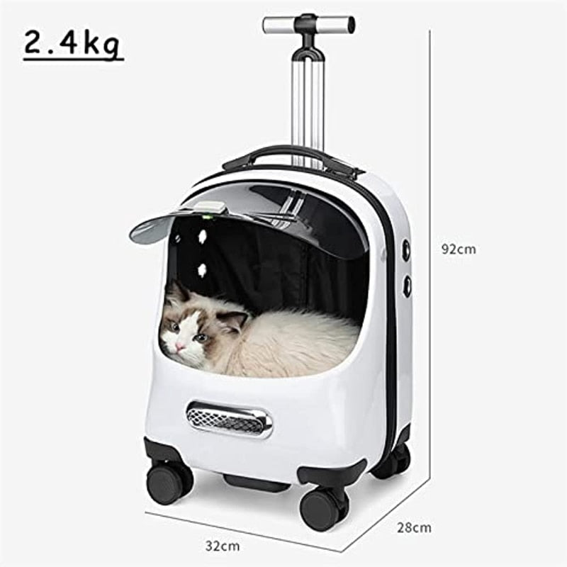 Wheeled Pet Carrier Backpack