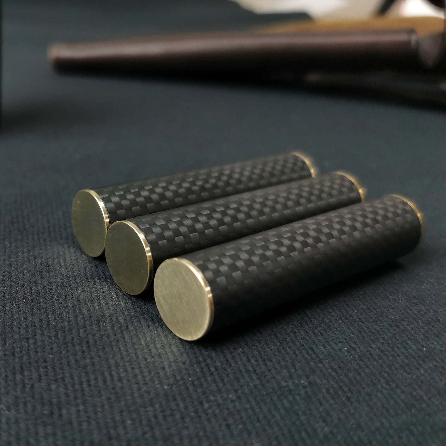 3 Pcs Magnetic Metal Carbon Fiber fidget tool
