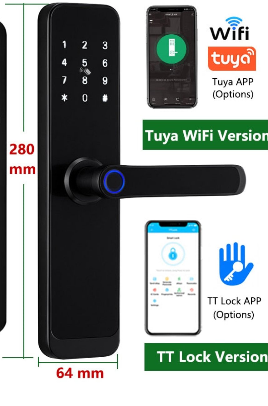 K8 Tuya Wifi Smart Door Lock