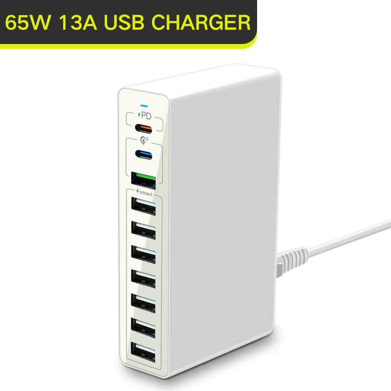 65W Multi Port Usb Type C Charger