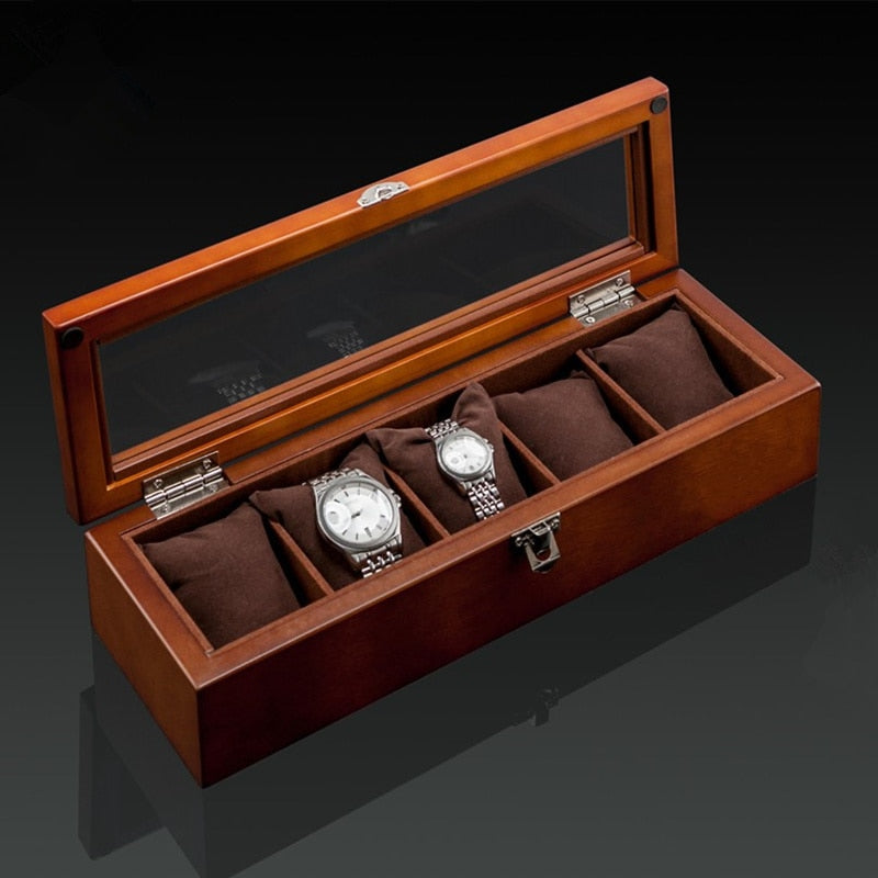 Wood Watch Box Organizer