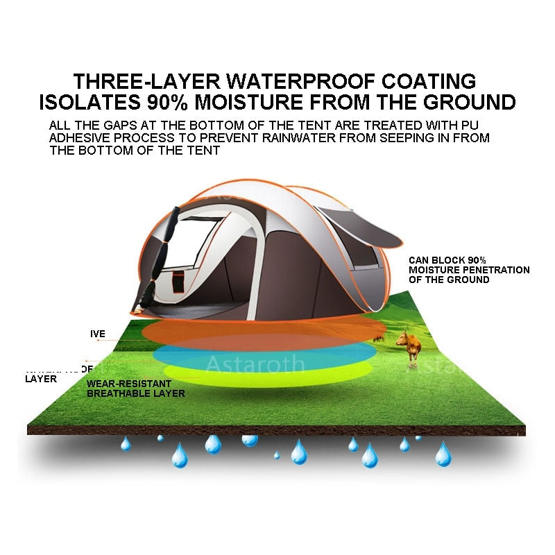 210D Waterproof Camping Tents