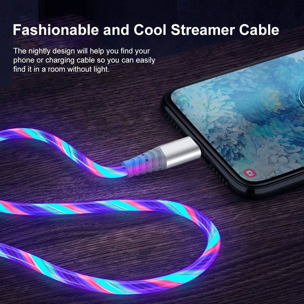 7A 100W Flow Luminous USB Type C Cable p4a