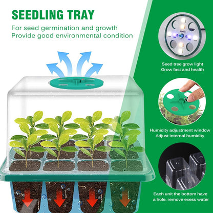 5 Packs Seed Starter Tray