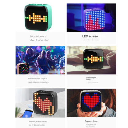 merlin retro pixel LED display

speaker