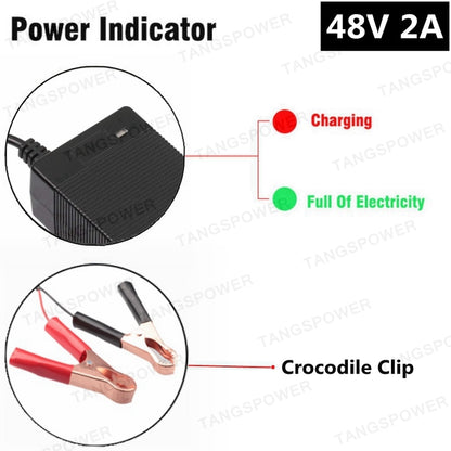 48V 2A electric bike charger