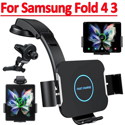 15W Car Wireless Charger For Fold/Tablet