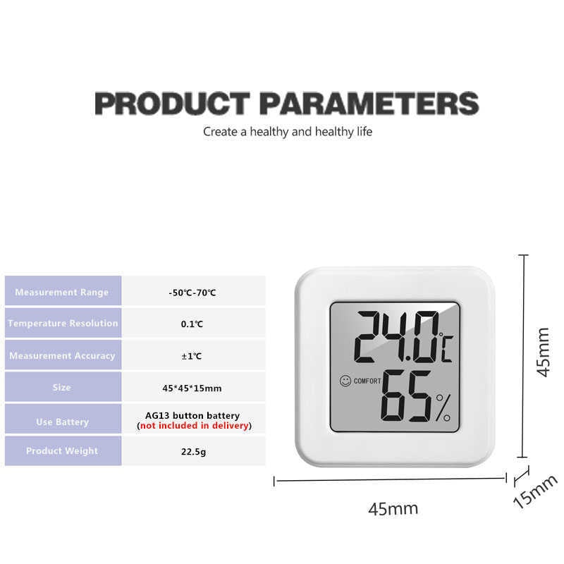 Electronic Temperature and Humidity Meter