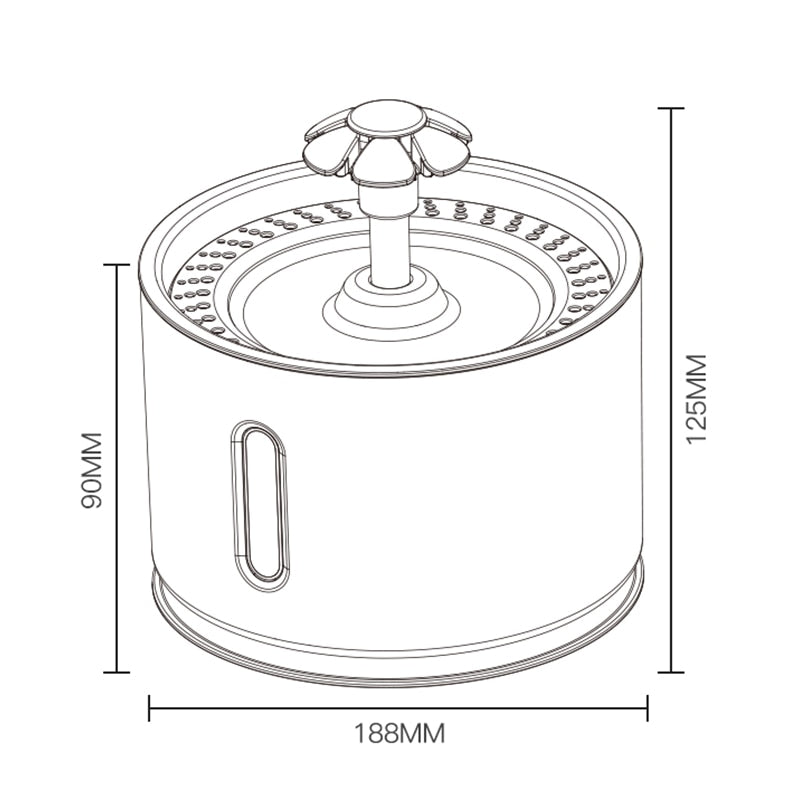 Automatic Dog Feeder Cat Water Fountain